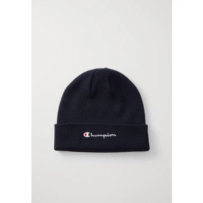 Bild av Champion Lifestyle Caps (806064) återvunnet akrylstickat garn Embroidered Script Logo Caps, Marinblå, En Storlek Unisex Vuxen FW24, one size