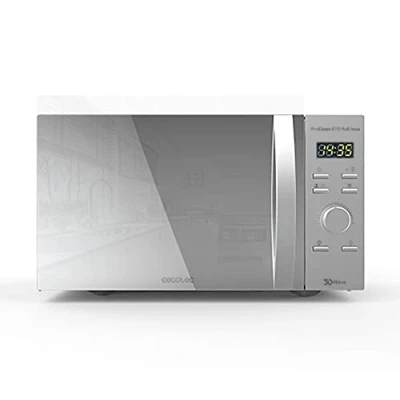Bild av Cecotec Mikrovågsugn med ProClean 8110 grill. 28l kapacitet, Ready2Clean beläggning, 1000 W effekt, grill, 5 driftsnivåer, 8 program, 60 min timer, LED display, vit