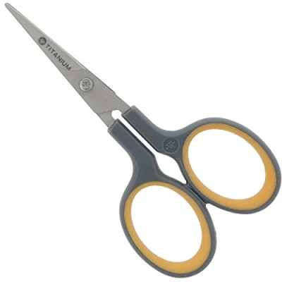 Bild av Westcott E 30444 00 Titanium Super Softgrip siluettsax, 10 cm, krökt, grå gul