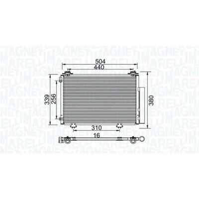 Bild av Kondensor, klimatanläggning, toyota yaris, yaris verso, 884500D020, 88450 0D020, 884500D021, 0D021, 8846052020, 88460 52020