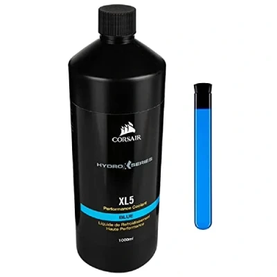 Bild av Corsair Hydro X Series XL5 Performance Coolant (Vibrant Translucent Colour, Long Life Composition, Enhanced Anti Corrosion and Bacterial Inhibitors) 1 Litre Blue
