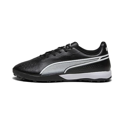 Bild av Puma KING Match TT Fotbollsskor universaldobbar, Storlek: 41, Black/white Förstklassig skinnimitation