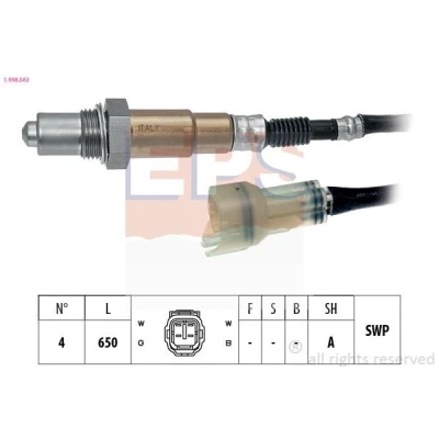 Bild av EPS 1.998.563 Sonde lambda chauffé, planaire, Filetage prégraissé SUZUKI: SWIFT 3, IGNIS 2, Wagon R+ II 3/5 portes, SUBARU: JUSTY 3