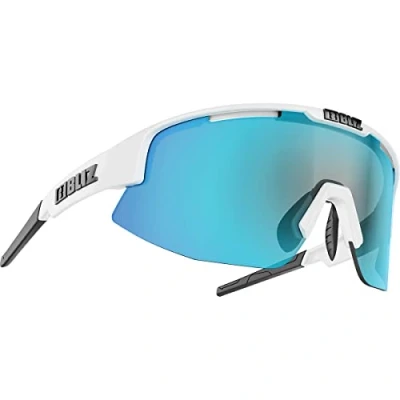 Bild av BLIZ Matrix Unisex Solglasögon, Storlek: One Size, Shiny white