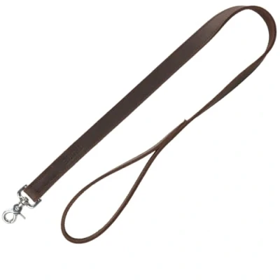 Bild av Trixie Rustic fat leather leash L XL: 1.00 m/25 mm dark brown