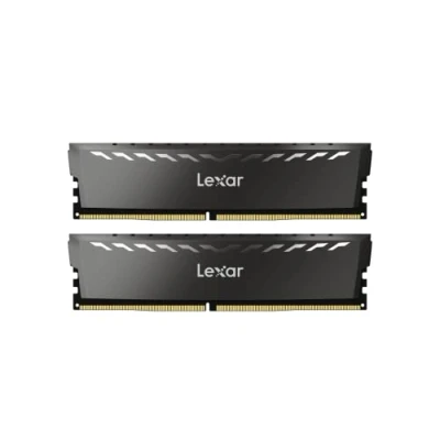 Bild av Lexar THOR DDR4 RAM 32 GB kit (16 x 2) 3 200 MHz, DRAM 288 Pin UDIMM Desktop Memory, XMP 2.0 Högpresterande Datorminne, CL16 18 38, 1.35V (LD4BU016G R3200GDXG)