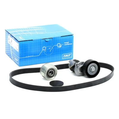 Bild av SKF VKMAF 31098 Jeu de courroies trapézoïdales à nervures VOLKSWAGEN: GOLF 6, Polo V 3/5 portes, Passat CC, AUDI: A3 A1 portes oscaro,