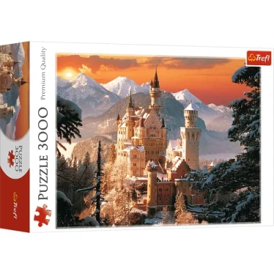 Bild av Trefl Pussel Neuschwanstein Winter Castle Tyskland, 3000 Bitar, Högsta Kvalitet, För Vuxna Och Barn Från 15 År
