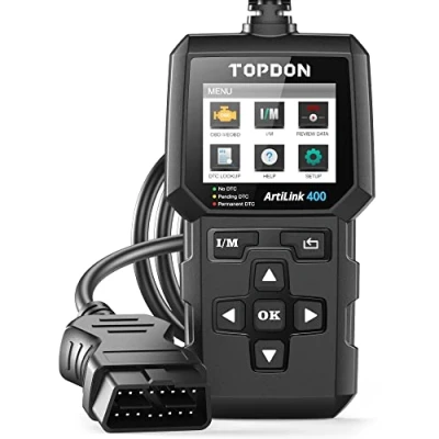 Bild av TOPDON Artilink400 OBD2 bildiagnostisk skanner, fransk, 10 funktioner, OBDII kodläsare Smog/EVAP motorstyrningstest, gratis uppdateringar
