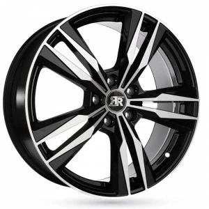 Bild av Racer VOLT Shiny Black Machined Face 6x15 5/100 ET38 B67.1
