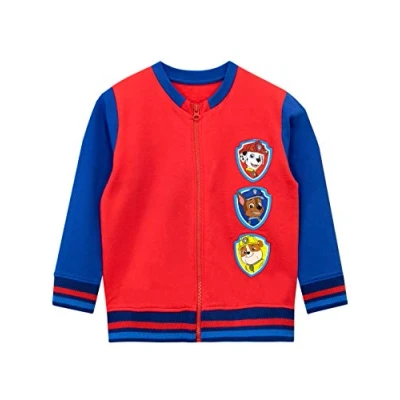 Bild av Paw Patrol Jacket Jackor för pojkar Chase Marshall Rubble Sweatshirt Kids Zip Up Jumper, Röd, 2 3 år