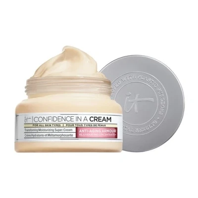 Bild av IT Cosmetics, &quot;Confidence In A Cream Supercharged&quot;, fuktgivande, anti aging och metamorfosator, berikad med niacinamid, för alla hudtyper, 120 ml