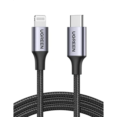 Bild av UGREEN MFi certifierad USB C till Lightning kabel i nylon, för iPhone 11 Pro Max X XS XR 8 Plus och
