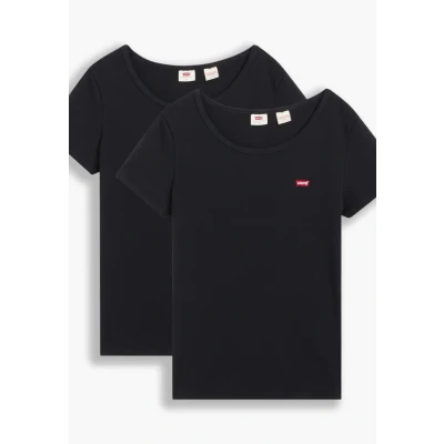 Bild av Levi&#039;s TEE 2 PACK Tshirt bas, Storlek: Large, Mineral black/mineral black