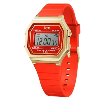 Bild av Ice Watch Digit Retro Digitalklocka, Storlek: Small, Red passion s