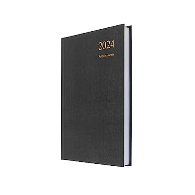 Bild av Collins Essential A5 dagbok 2024 daglig planerare med avtalade tider miljövänligt återvunnet papper och helt återvinningsbart Sida en Akademisk personlig (A5 storlek