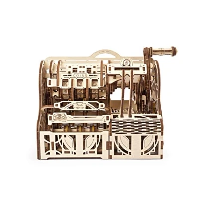 Bild av UGEARS Puzzles 3D Boîte en Bois Caisse Enregistreuse DIY avec Tirelire Kits de Modèles Exclusifs pour Adultes à Construire