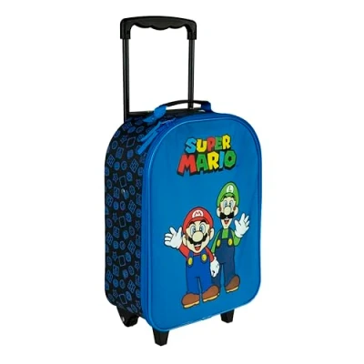 Bild av Undercover Super Mario Barnvagn rymligt huvudfack perfekt resesällskap justerbar och fixbar teleskopstång, blå, med 2 hjul