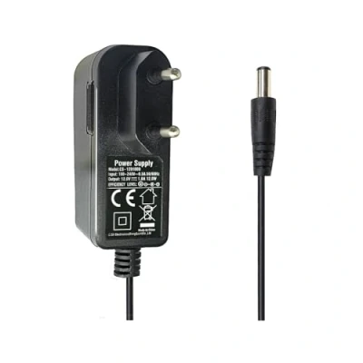 Bild av DC 12 V 1,0 A nätdel adapter, kontakt 5,5 mm x 2,1