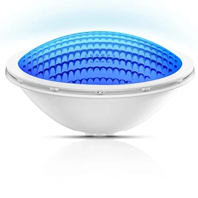 Bild av LyLmLe Simbassänglampor PAR56 18W undervattensbelysning LED nedsänkbara vattentäta IP68 12 V DC/AC, Pure Blå