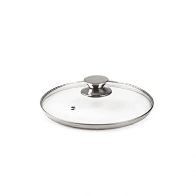 Bild av IBILI 971628 Glaslock med knopp i rostfritt stål, 28 cm