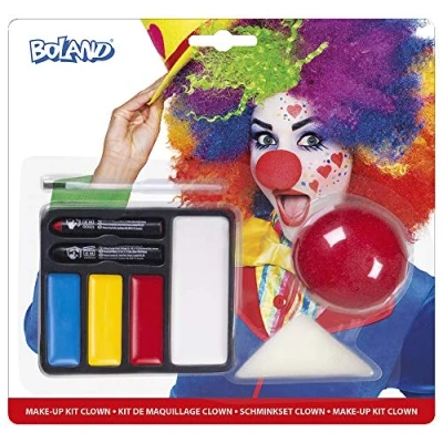 Bild av Boland Face Paint Set Clown with Nose
