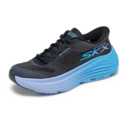 Bild av Skechers MAX Cushioning Endeavour Sneakers, Storlek: 38.5, Black/blue Textil