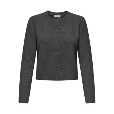 Bild av Jdychloe Life L/S kofta KNT Noos, Mörkgrå melange, M