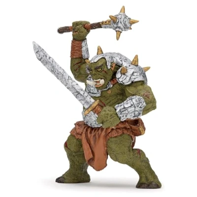 Bild av Papo Handmålad Figur Medeltida &amp; Fantasy Jätte Ork med sabel 38996 Samlarobjekt för barn Lämplig pojkar och flickor Från 3 år