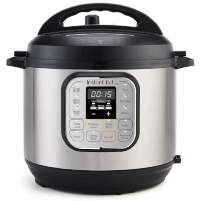 Bild av Instant Pot Duo 7 i 1 multifunktionell tryckkokare, riskokare, fritös, yoghurtkokare, ångkokare och värmeplatta Rostfritt stål 5,7 L