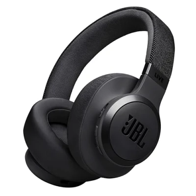 Bild av JBL Live 770NC On ear Bluetooth hörlurar med adaptiv aktiv brusreducering och avtagbar ljudkabel, JBL:s signaturljud, svart