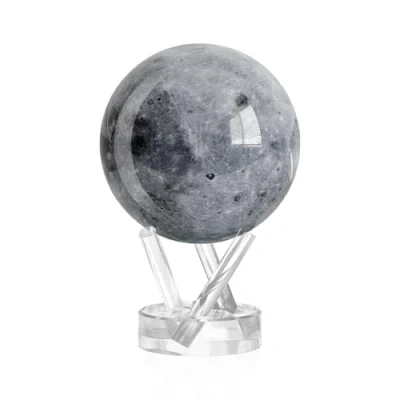 Bild av MOVA Globe Moon 4,5 tum med bas, soldriven roterande glob inget behov av batteri eller ackord, unik gåva och dekoration