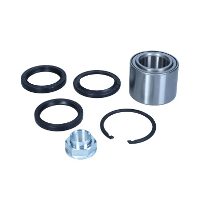 Bild av MAXGEAR 33 1336 Hjullagersats Bakaxel vänster, höger med packningar, axelmutter säkringsring 65mm Koniskt rullager
