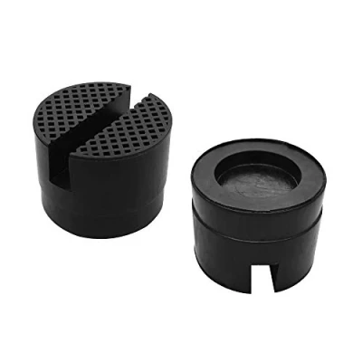 Bild av BornFeel Jack gummidyna universal 2 pack slitsad ram skena skydd för bil vagn 50 x 35 mm