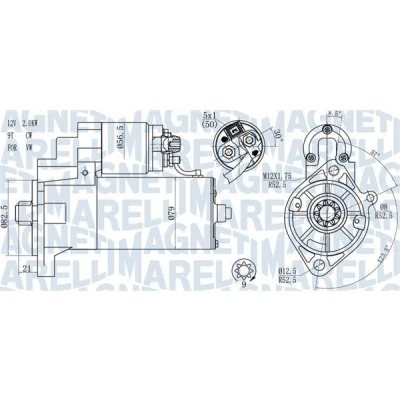 Bild av Startmotor Magneti marelli 063721187010