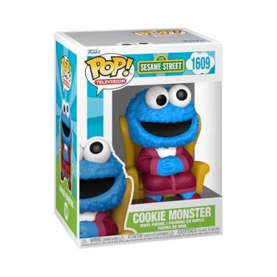 Bild av Funko POP! TV: SS Cookie Monster Sesame Street Vinylfigur för samlare Presentidé Officiell Merchandise Leksaker barn och vuxna TV fans Modellfigur utställning
