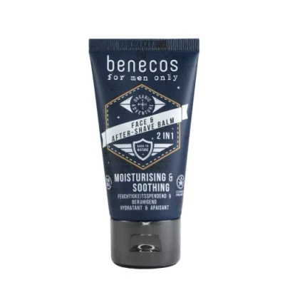 Bild av benecos Biokosmetik ansikte &amp; aftershave balsam 2 i 1 vegansk 50 ml