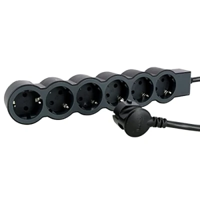 Bild av legrand 694566 Strömlist, Svart, 3 m