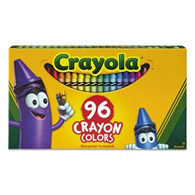 Bild av Crayola Crayons; Art Tools; 96 ct Durable, Long Lasting Colors, Built in Sharpener
