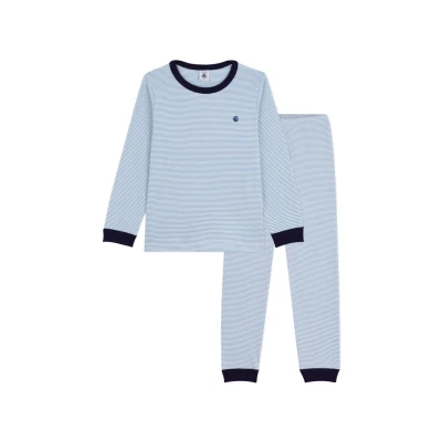 Bild av Petit Bateau Pyjamas för barn, Storlek: 95, Adriatic/marshmallow
