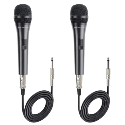 Bild av Cable Matters 2 pack, Cardioid Dynamic Vocal Microphone 4,6 m