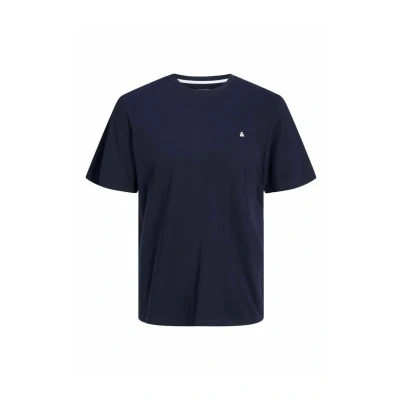 Bild av Jack &amp; Jones PLUS SIZE Einfarbig Tshirt bas, Storlek: 4XL, Navy blazer
