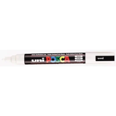 Bild av Paintmarker Uni Posca PC 5M white 1,8 2,5mm (6 stk.)