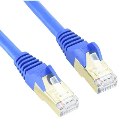 Bild av StarTech.com 1m blue Cat6a / Cat 6a Shielded Ethernet patch cable 1 m Blå meter