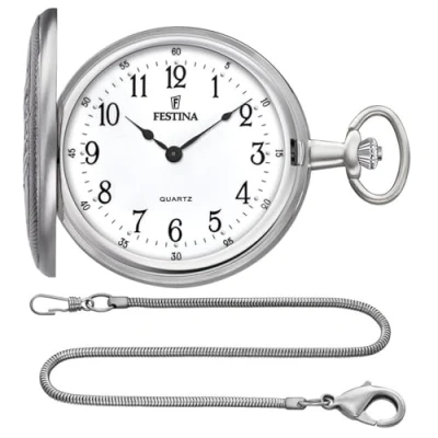 Bild av Festina analog kvarts fickur F2023/1, silver, Klassisk