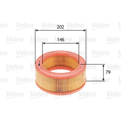 Bild av VALEO 585642 Filtre à air 79 202 Cartouche filtrante RENAULT: 4 Van, Break, Estafette