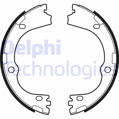 Bild av Bromsbackar, sats, parkeringsbroms DELPHI LS2166