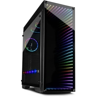 Bild av Inter Tech X 908 Infini2 Tower svart PC fodral (Tower, PC, svart, ATX, ITX, Micro Mini röd/grön/blå, fläkt