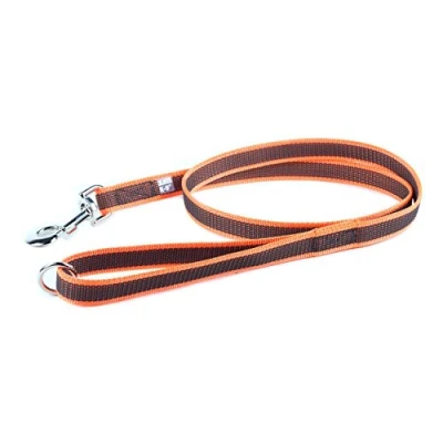 Bild av Julius K9 Super grip leash orange/grey 20mm/1.2m with handle+O ring