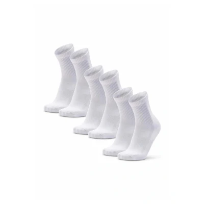 Bild av DANISH ENDURANCE 3 eller 5 Pack Träningsstrumpor, Quarter, Quick Dry, för Män &amp; Kvinnor, Vit, 43 47